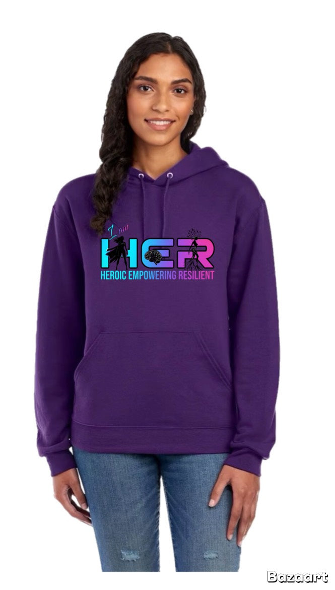 I am HER purple women’s Hoodie